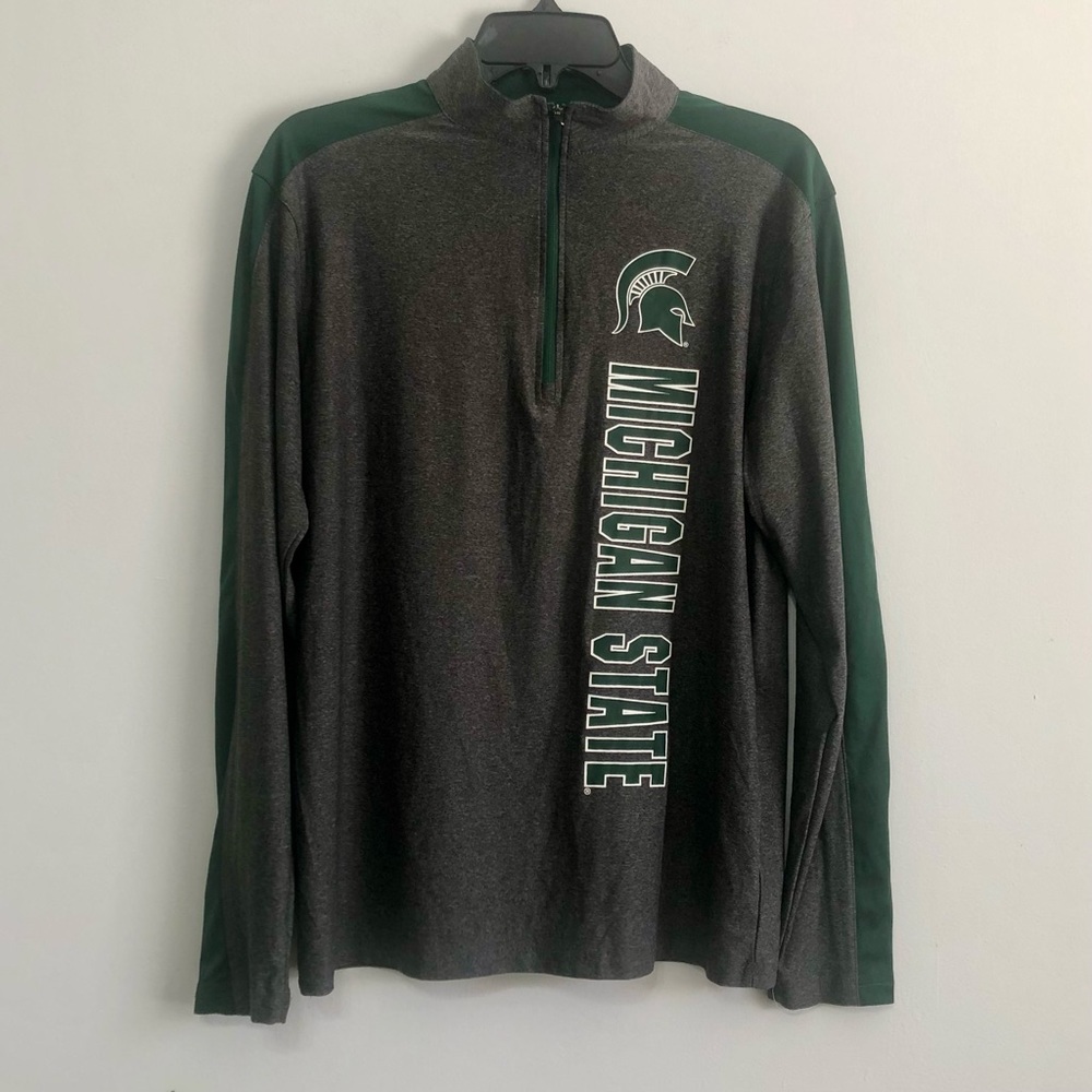 Woman’s Michigan State Spartans 1/4 zip Jacket, Size Small